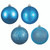 Vickerman N591012A 4" Turquoise 4 Finish Ball Asst 12/Bx