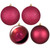 Vickerman N591021A 4" Berry Red 4 Finish Ball Asst 12/Bx