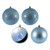 Vickerman N591029A - 4 inch Periwinkle 4-Finish Ball Christmas Ornament - 12 Pack