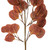 Vickerman FT228935 - 32 in. Dark Brown SD Eucalyptus Leaf Artificial Spray - 3 Pack