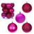Vickerman N591059A 4" Hot Pink 4 Finish Ball Asst 12/Bx