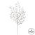 Vickerman L147901 - 22 in. White Glitter Honey Locust Artificial Spray - 6 Pack
