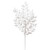 Vickerman L147901 - 22 in. White Glitter Honey Locust Artificial Spray - 6 Pack