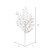 Vickerman L147901 - 22 in. White Glitter Honey Locust Artificial Spray - 6 Pack