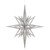 Vickerman M148307 16" Silver 3D Glitter Star