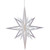 Vickerman M148311 16" White 3D Glitter Star