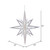 Vickerman M148311 16" White 3D Glitter Star