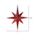 Vickerman M167503 - 15.75 inch Red Glitter Star Christmas Ornament