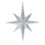 Vickerman M167507 15.75" Silver Glitter Bethlehem Star