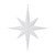Vickerman M167511 15.75" White Glitter Bethlehem Star