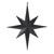 Vickerman M167517 15.75" Black Glitter Bethlehem Star