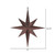  Vickerman M167575 15.75" Chocolate Glitter Bethlehem Star 