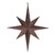  Vickerman M167575 15.75" Chocolate Glitter Bethlehem Star 