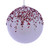Vickerman MC190611 - 4.75 inch White Beaded Ball Christmas Ornament - 2 Pack