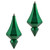 Vickerman MC191004D 8" Green Candy Diamond Finial 2/Bag