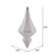 Vickerman MC191011D 8" White Candy Diamond Finial 2/Bag