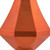 Vickerman MC191018D 8" Brn Orange Candy Diamond Finial 2/Bag