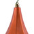 Vickerman MC191018D - 8 inch Burnished Orange Candy Finial Christmas Ornament - 2 Pack