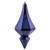 Vickerman MC191022D 8" Cobalt Blue Candy Diamond Finial 2/Bg