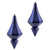  Vickerman MC191022D 8" Cobalt Blue Candy Diamond Finial 2/Bg 