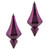 Vickerman MC191026D 8" Plum Candy Diamond Finial 2/Bag