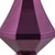 Vickerman MC191026D - 8 inch Plum Candy Finial Christmas Ornament - 2 Pack