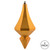 Vickerman MC191030D 8" Antique Gold Candy Diamnd Finial 2/Bg