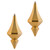 Vickerman MC191033D - 8 inch Copper Gold Candy Finial Christmas Ornament - 2 Pack