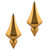 Vickerman MC191037D 8" Honey Gold Candy Diamond Finial 2/Bag
