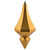 Vickerman MC191037D 8" Honey Gold Candy Diamond Finial 2/Bag