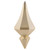 Vickerman MC191038D - 8 inch Champagne Candy Finial Christmas Ornament - 2 Pack