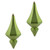 Vickerman MC191054D 8" Celadon Candy Diamond Finial 2/Bag