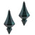 Vickerman MC191062D 8" Sea Blue Candy Diamond Finial 2/Bag