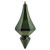 Vickerman MC191064D - 8 inch Moss Green Candy Finial Christmas Ornament - 2 Pack