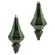 Vickerman MC191064D 8" Moss Green Candy Diamond Finial 2/Bag