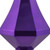 Vickerman MC191066D - 8 inch Purple Candy Finial Christmas Ornament - 2 Pack