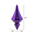 Vickerman MC191066D - 8 inch Purple Candy Finial Christmas Ornament - 2 Pack