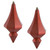  Vickerman MC191071D 8" Coral Candy Diamond Finial 2/Bag 