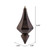  Vickerman MC191075D 8" Chocolate Candy Diamond Finial 2/Bag 