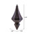 Vickerman MC191084D - 8 inch Gunmetal Candy Finial Christmas Ornament - 2 Pack
