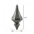 Vickerman MC191087D - 8 inch Pewter Candy Finial Christmas Ornament - 2 Pack