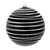 Vickerman N187617D 4" Black Candy Glitter Ball 4/Bag