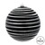 Vickerman N187617D - 4 inch Black Candy Glitter Ball Christmas Ornament - 4 Pack