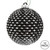 Vickerman N188417D 2.75" Black Durian Glitter Ball 12/Bag