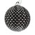 Vickerman N188417D 2.75" Black Durian Glitter Ball 12/Bag