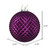  Vickerman N188426D 2.75" Plum Durian Glitter Ball 12/Bag 