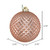 Vickerman N188458D - 2.75 inch Rose Gold Glitter Ball Christmas Ornament - 12 Pack