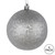  Vickerman N189107D 4" Silver Brushed Ball 6/Bag 