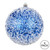 Vickerman N190102D - 4 inch Blue Glitter Ball Christmas Ornament - 6 Pack