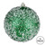 Vickerman N190104D - 4 inch Green Glitter Ball Christmas Ornament - 6 Pack